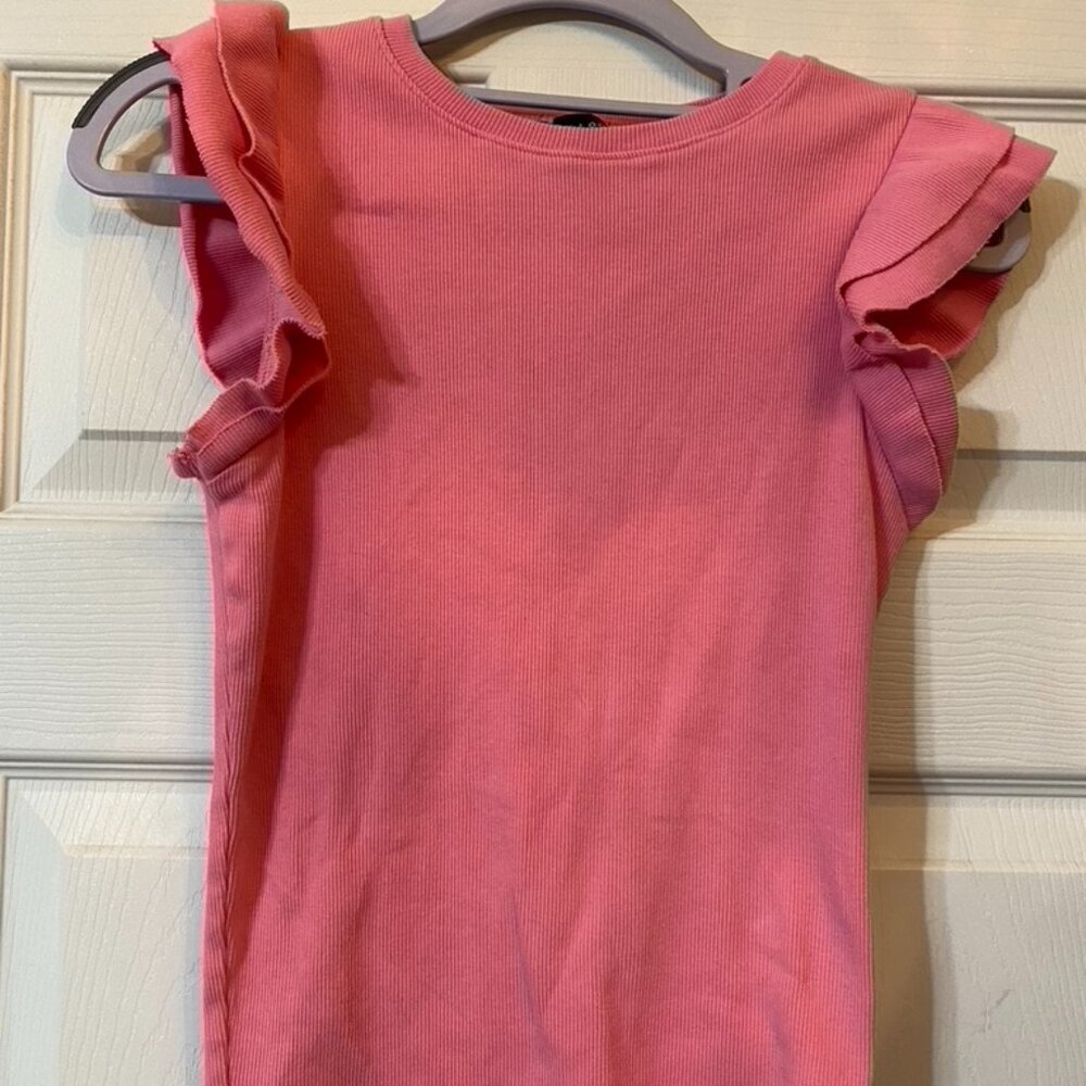 Pink cap sleeve top